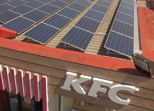 South Africa:Fast food chain KFC goes solar