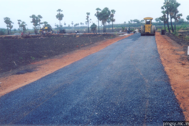 India rural road program daily target ramped from 134 km to 167 km a day