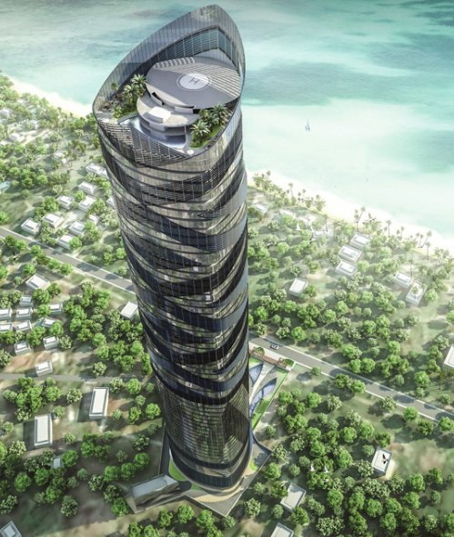 Kenya's coastal town to shine with 61 storey building Palm Exotjca