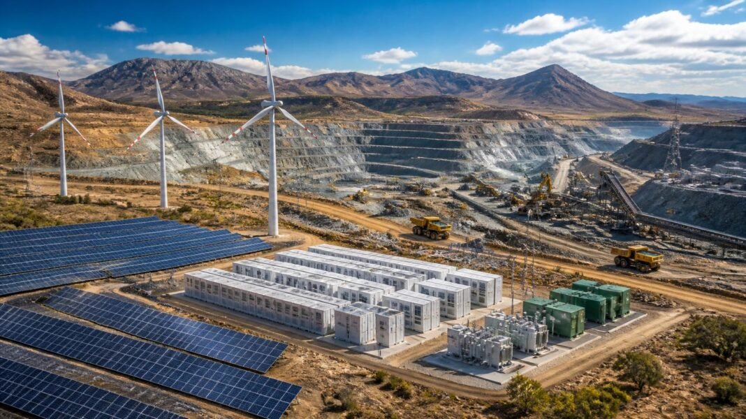 Hybrid power plants mining sites africa
