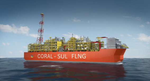 Africa's first floating gas plant Coral-Sul FLNG arrives in Mozambique