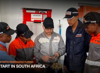 Hitachi Construction Machinery begins parts remanufacturing for construction machinery in the Republic of South Africa