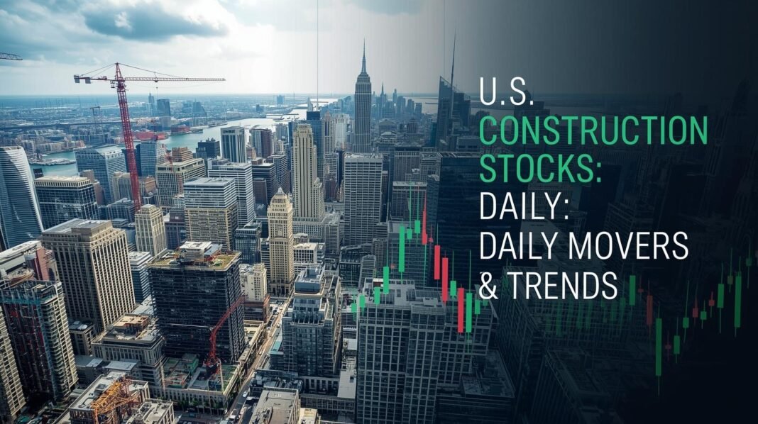 US Construction Stocks Slip as Sector Sees Broad Losses