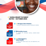 👉 SASSA Grant Payment Dates – October 2025