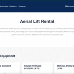 BigRentz aerial equipment