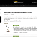 herc rentals aerial rentals equipment