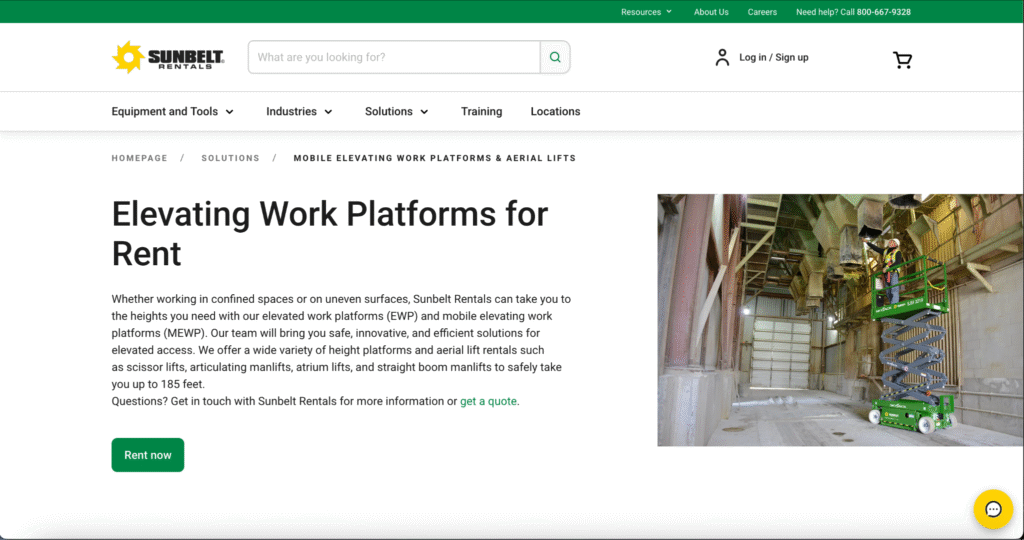 aerial equipment rental companies