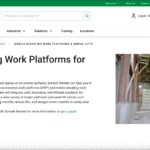 sunbelt rentals-aerial rental equioment