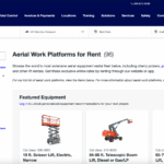 united rentals-aerial rentals equipment