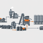 modern asphalt plant works