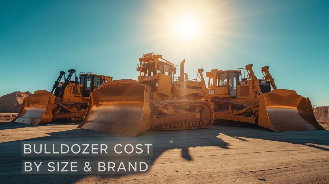 bulldozer costs by size and brand