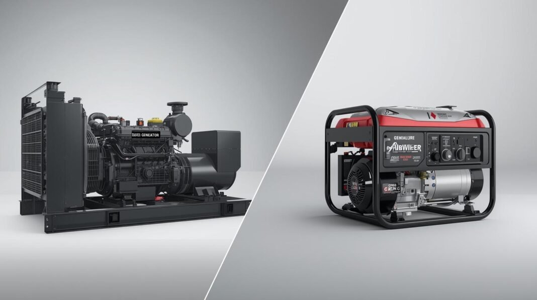gas-vs-diesel-generators clean and cheap