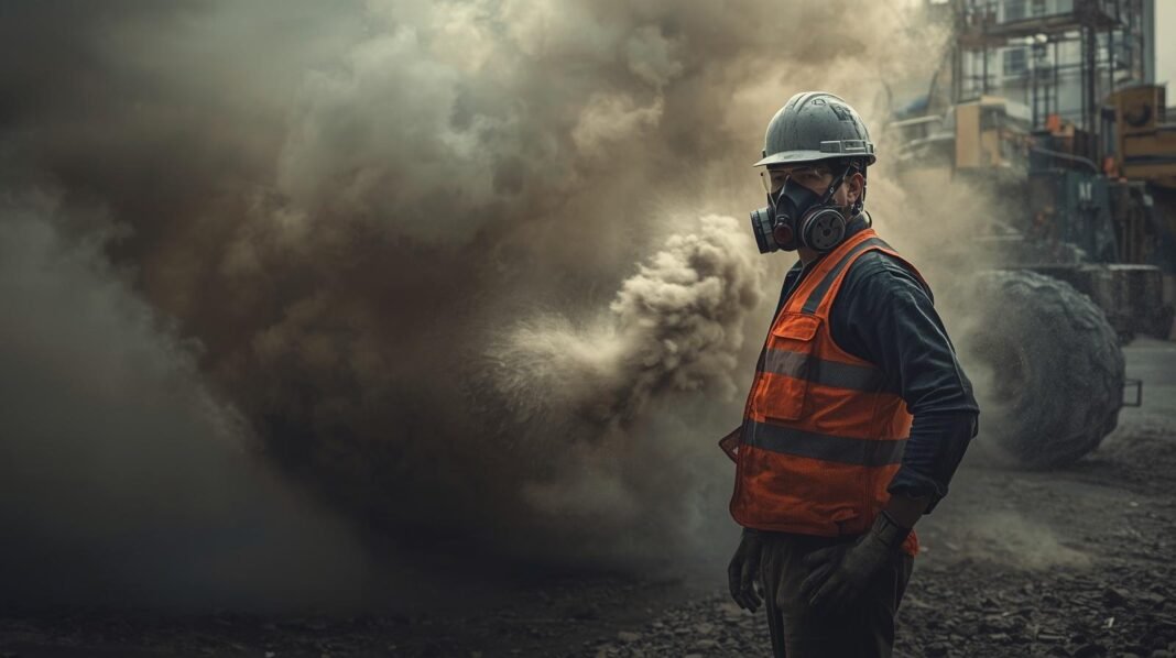 Poor Respiratory Protection on Construction Sites