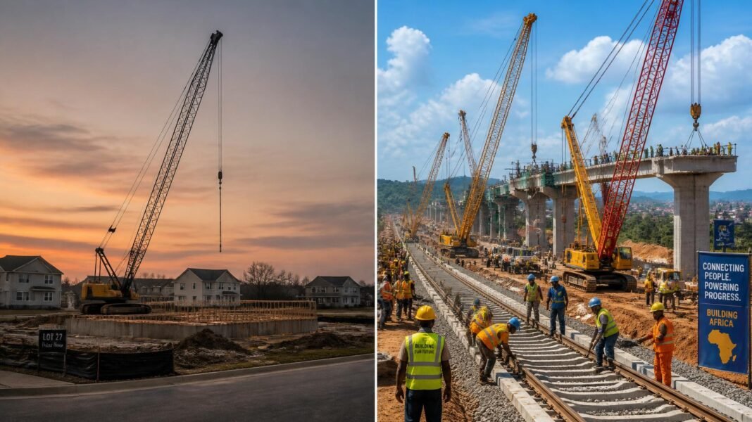 While America Builds Less, Africa Builds More